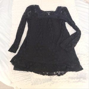Black Lace Dress Size XL